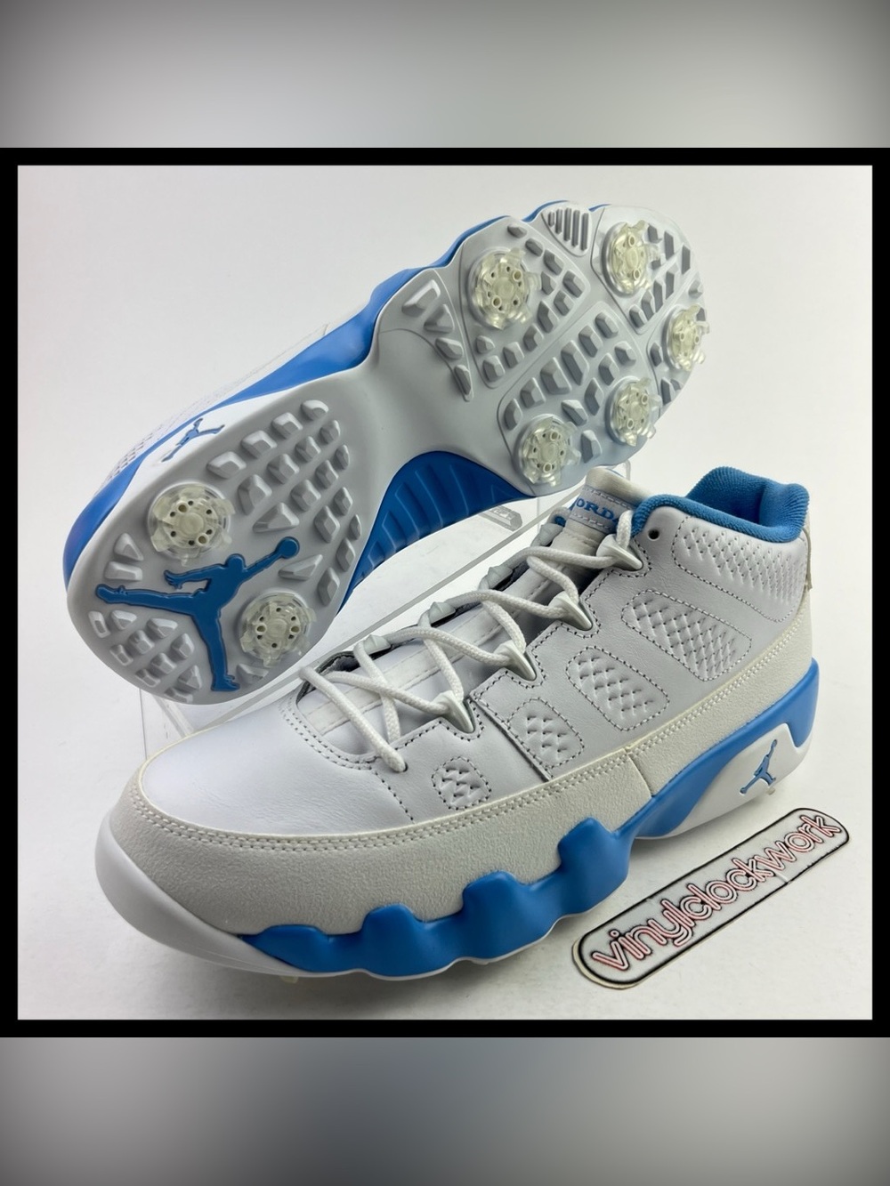 Nike Air Jordan 9 Retro Low G Golf UNC University Blue White FJ5934-101 Men’s 11